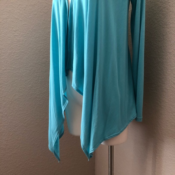🚫 SOLD Aqua Loose Cascading Cardigan by ALLOY - Picture 4 of 7